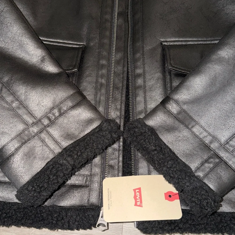 🇺🇸FIRM PRICE🇺🇸 Levi's faux shearling Aviator rancher jacket